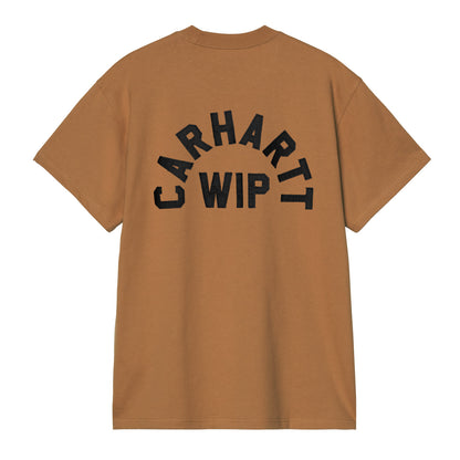 Carhartt WIP S/S Arch Script T-Shirt WIP Hamilton Brown  - I0372553YYXX
