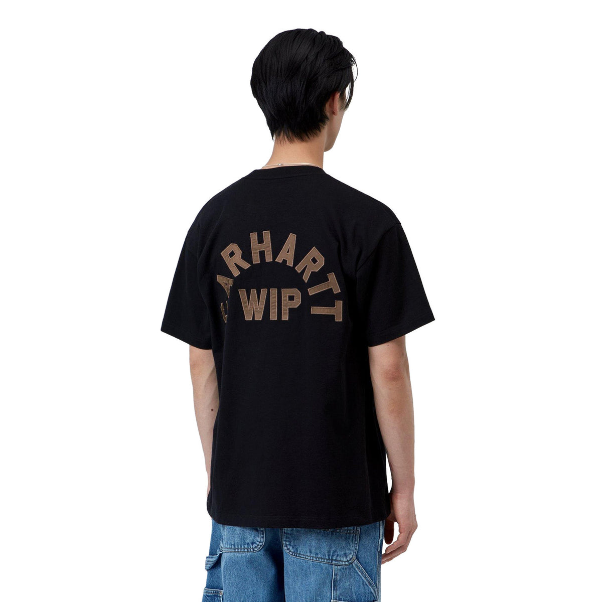 Carhartt WIP S/S Arch Script T-Shirt Black/WIP Hamilton  - I0372553ZGXX