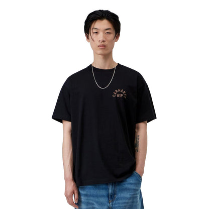 Carhartt WIP S/S Arch Script T-Shirt Black/WIP Hamilton  - I0372553ZGXX