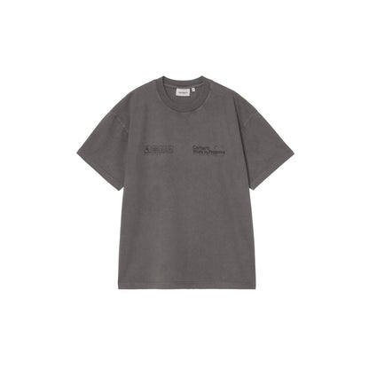Carhartt WIP S/S Boxed T-Shirt Soot garment dyed  - I03725626GD