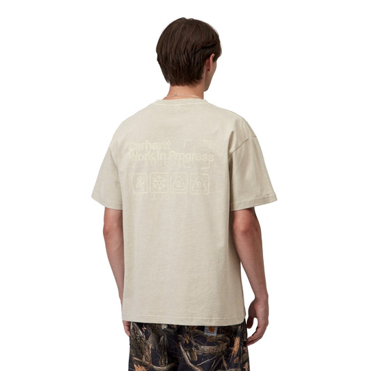 Carhartt WIP S/S Boxed T-Shirt Fleur De Sel garment dyed  - I0372562LPGD