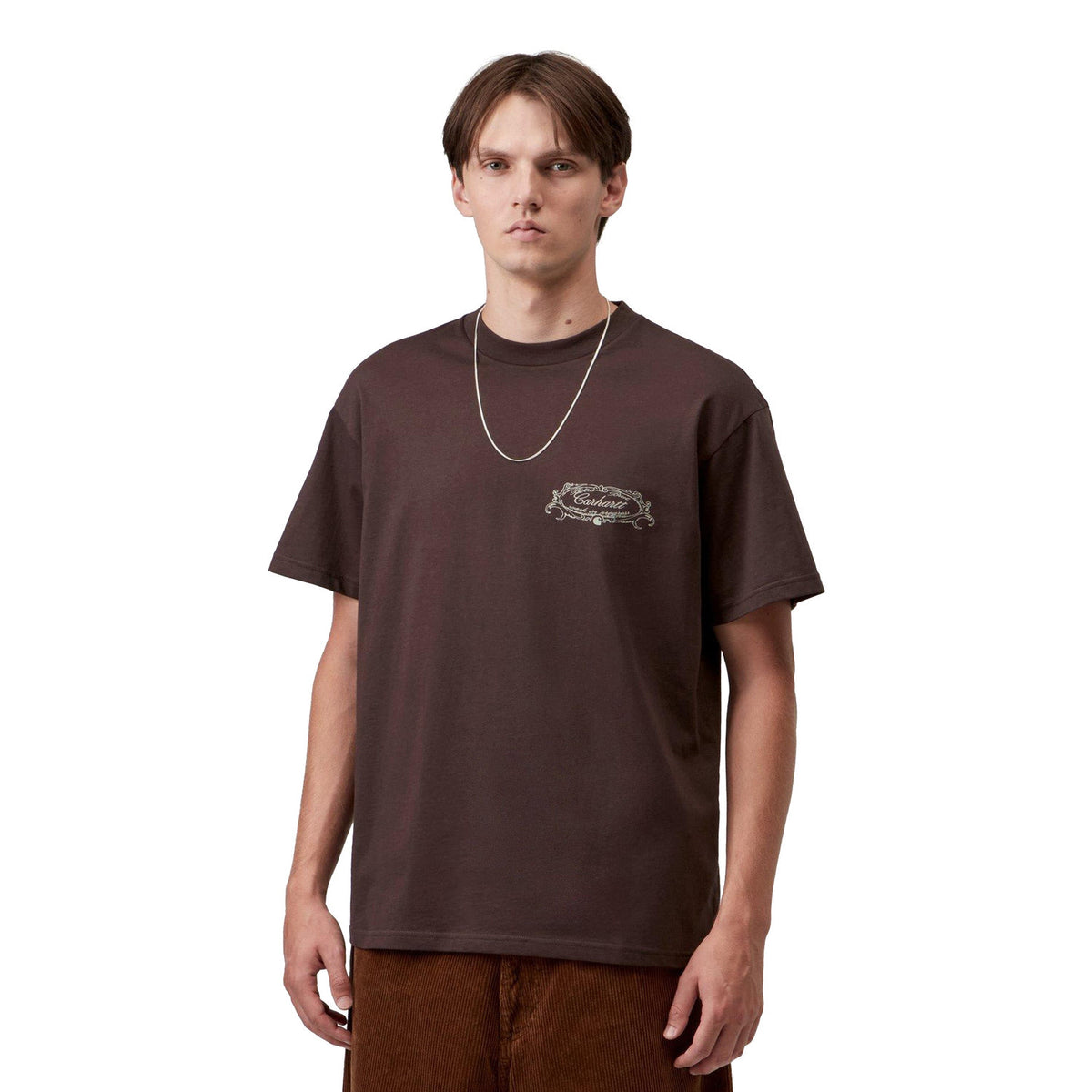 Carhartt WIP S/S Chez WIP T-Shirt Palisander  - I03726033HXX