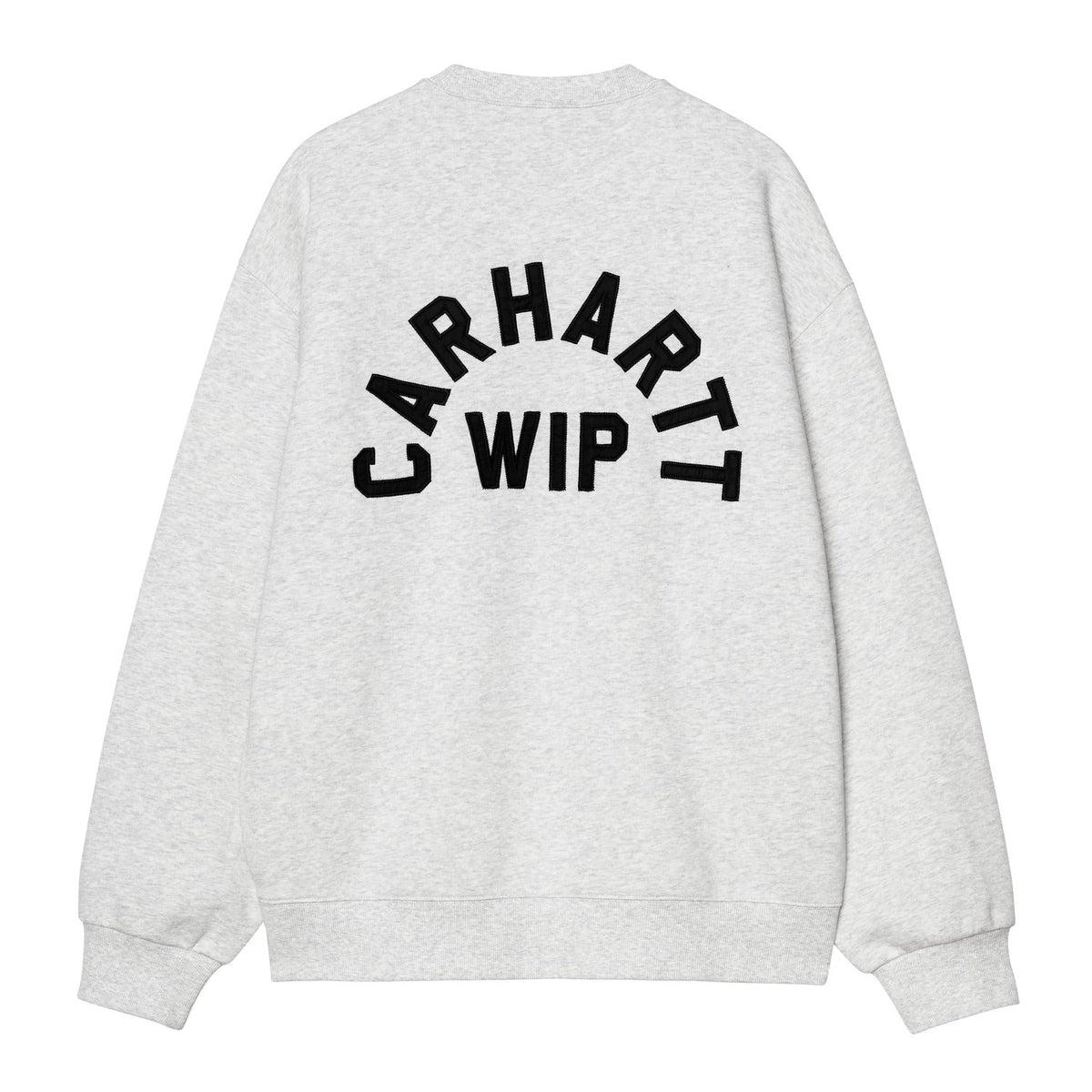 Carhartt WIP Arch Script Sweat Ash Heather/Dark Navy  - I03726611T06