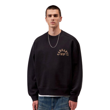 Carhartt WIP Arch Script Sweat Black/Hamilton Brown  - I0372663R006