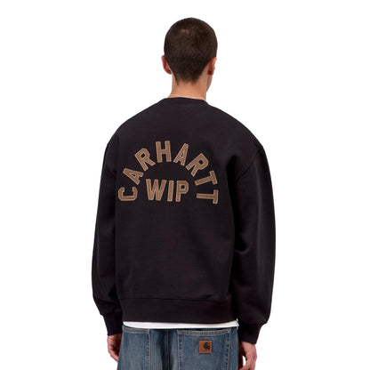 Carhartt WIP Arch Script Sweat Black/Hamilton Brown  - I0372663R006