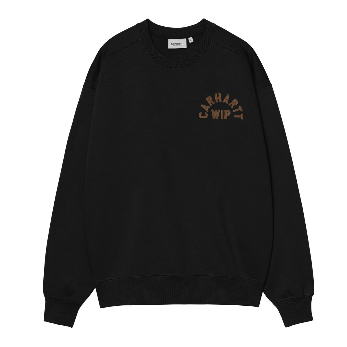 Carhartt WIP Arch Script Sweat Black/Hamilton Brown  - I0372663R006