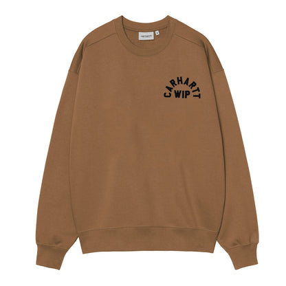 Carhartt WIP Arch Script Sweat WIP Hamilton Brown/Black  - I0372663YY06