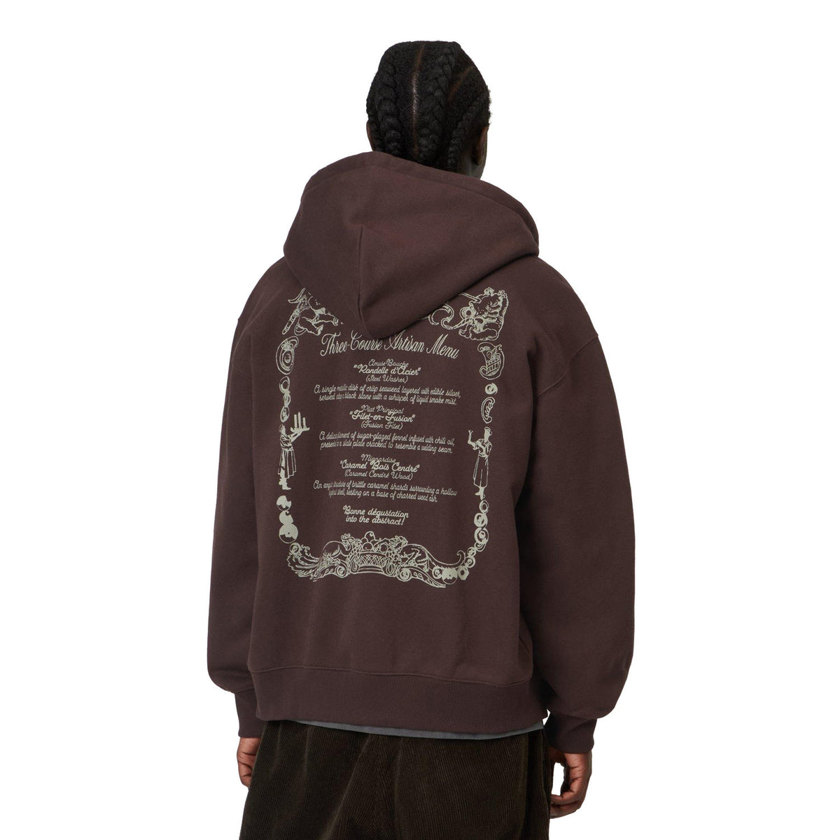 Carhartt WIP Hooded Chez WIP Jacket Palisander/Grey  - I0372803BIXX