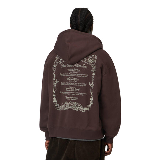 Carhartt WIP Hooded Chez WIP Jacket Palisander/Grey  - I0372803BIXX