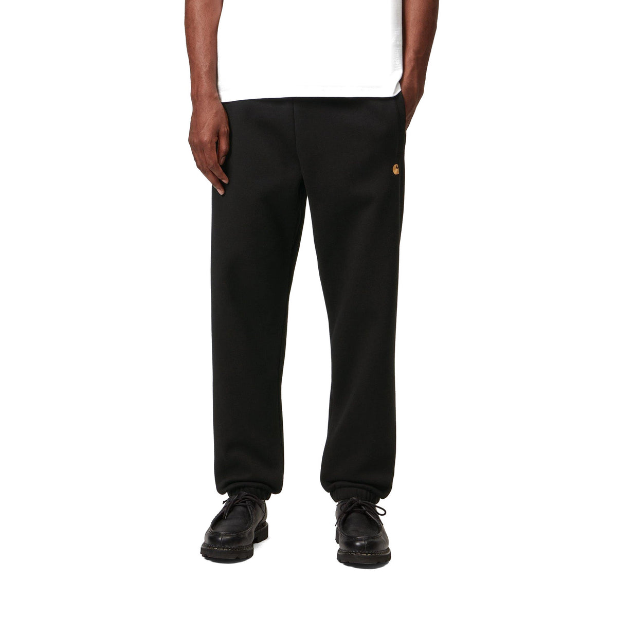 Carhartt WIP Chase Sweat Pant Black/Gold  - I03745800FXX