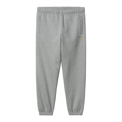 Carhartt WIP Chase Sweat Pant Grey Heather/Gold  - I03745800MXX