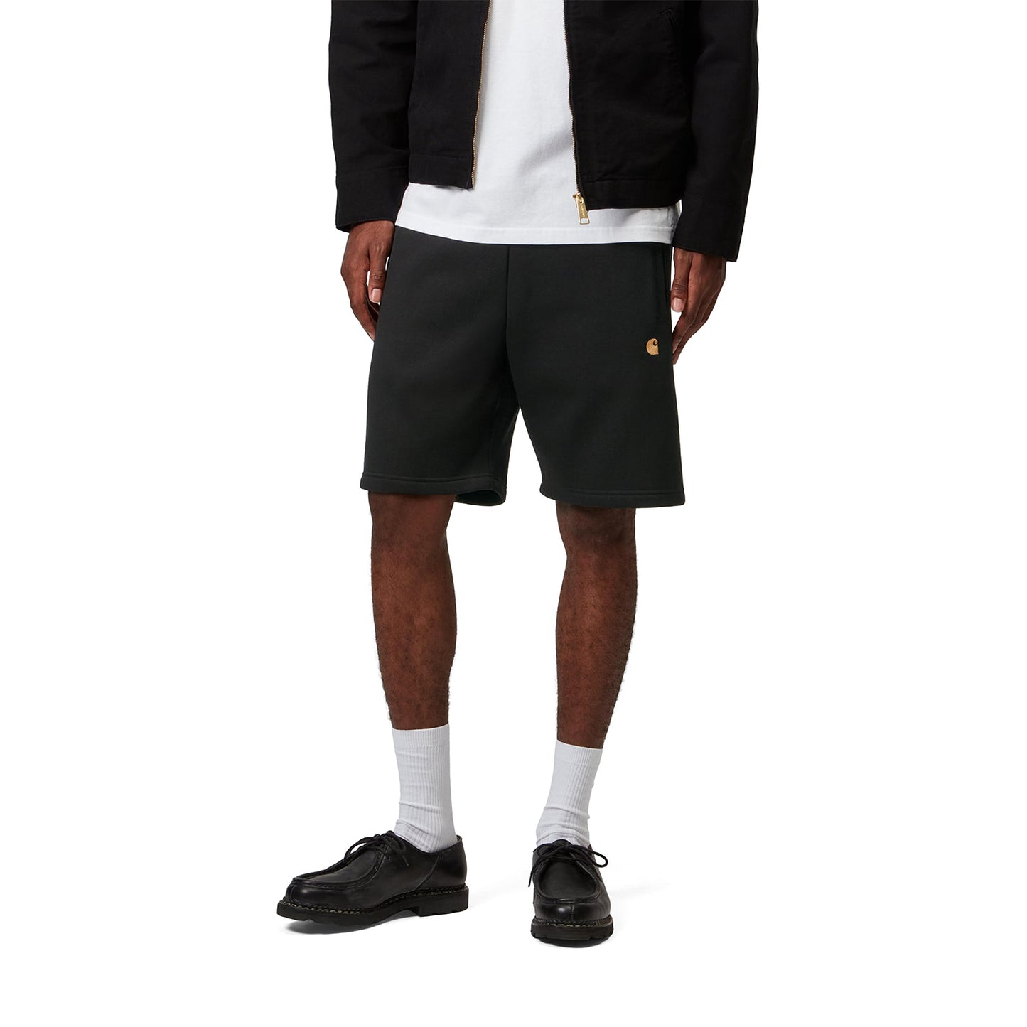 Carhartt WIP Chase Sweat Short Black/Gold  - I03745900FXX
