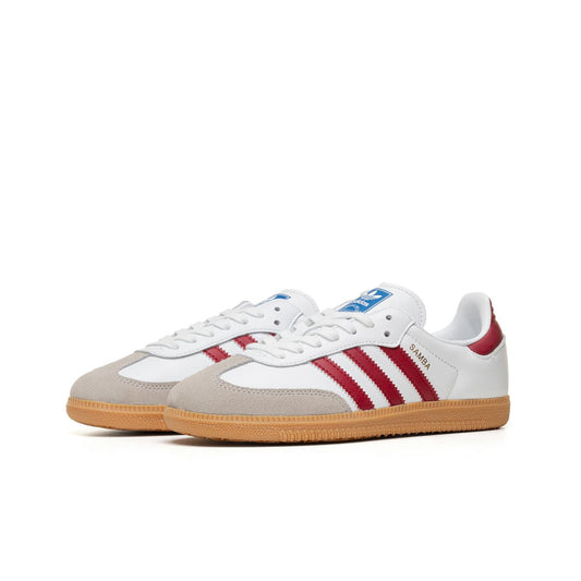 Adidas Originals Samba OG Ftwr White/Collegiate Burgundy/Gum  - IF3813