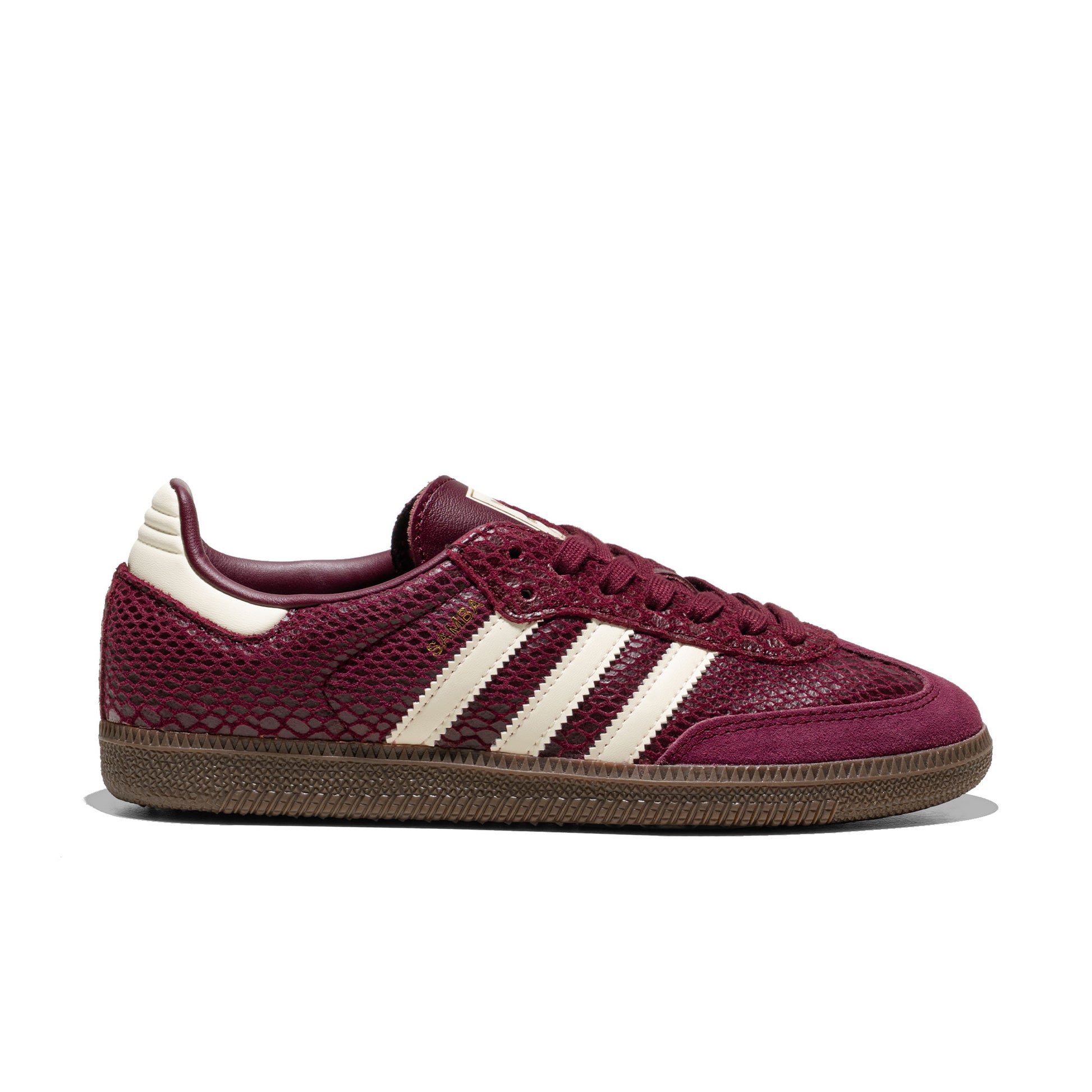 Adidas Originals Samba OG W Maroon/Cream White/Gold Metallic  - IH3979