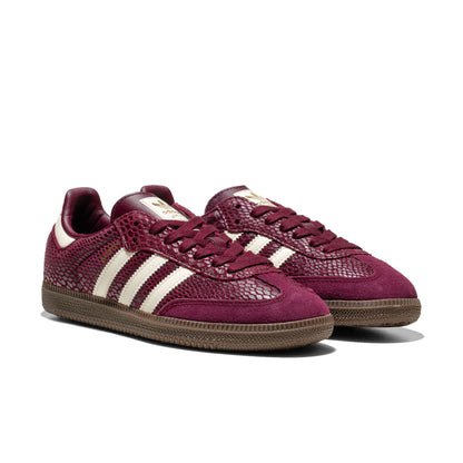 Adidas Originals Samba OG W Maroon/Cream White/Gold Metallic  - IH3979