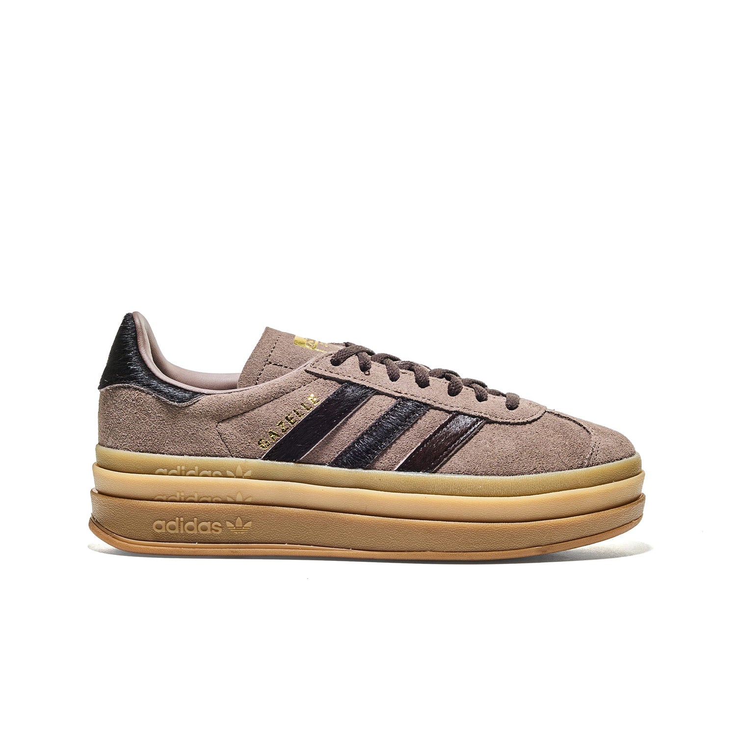 adidas Gazelle Bold W Earth Strata/Aur Para Mulher | XTREME