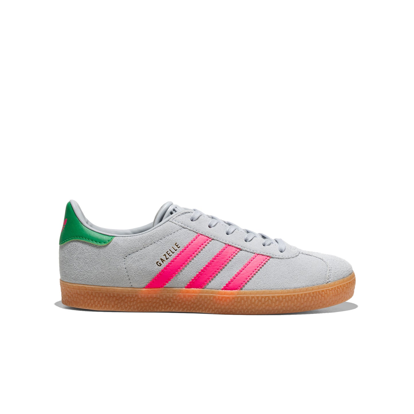 Adidas Originals Gazelle J Halo Silver/Lucid Pink/Green  - IH6467