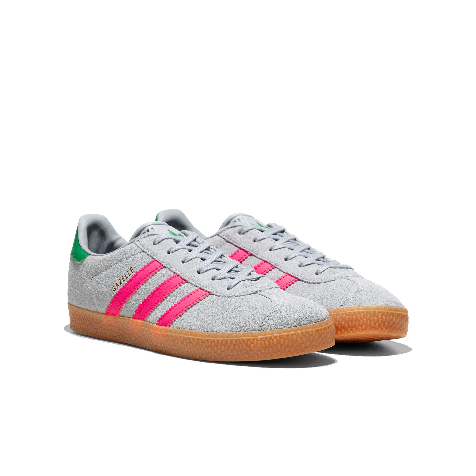 Adidas Originals Gazelle J Halo Silver/Lucid Pink/Green  - IH6467