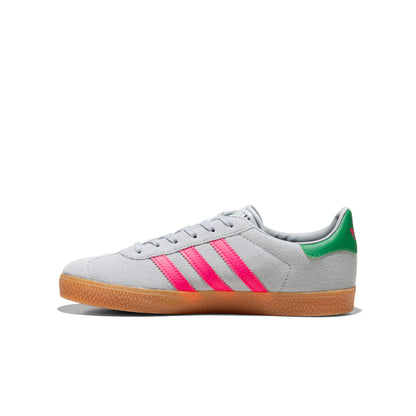 Adidas Originals Gazelle J Halo Silver/Lucid Pink/Green  - IH6467