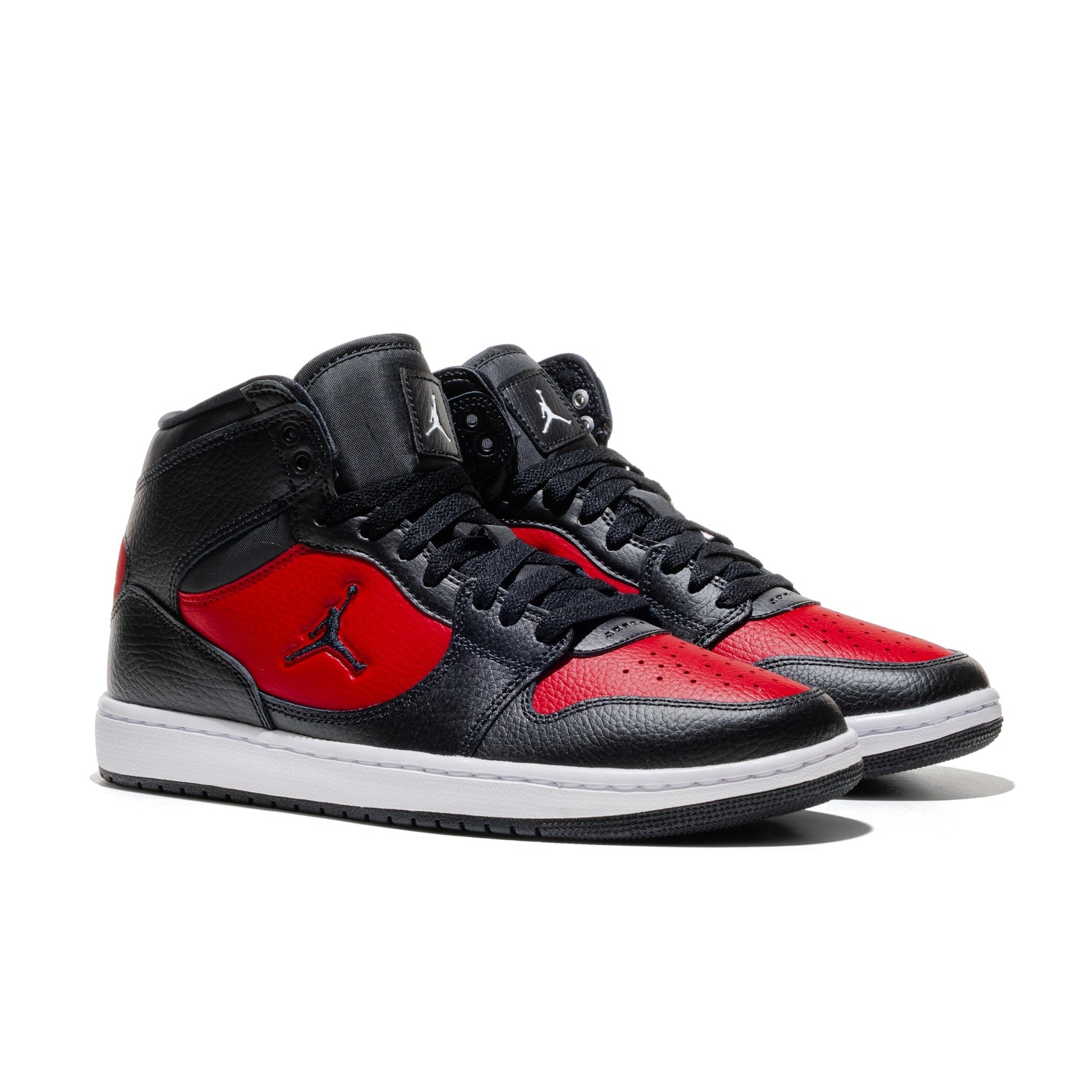 Jordan Court Connect Mid Black/Black-Gym Red-White  - IQ5685-006