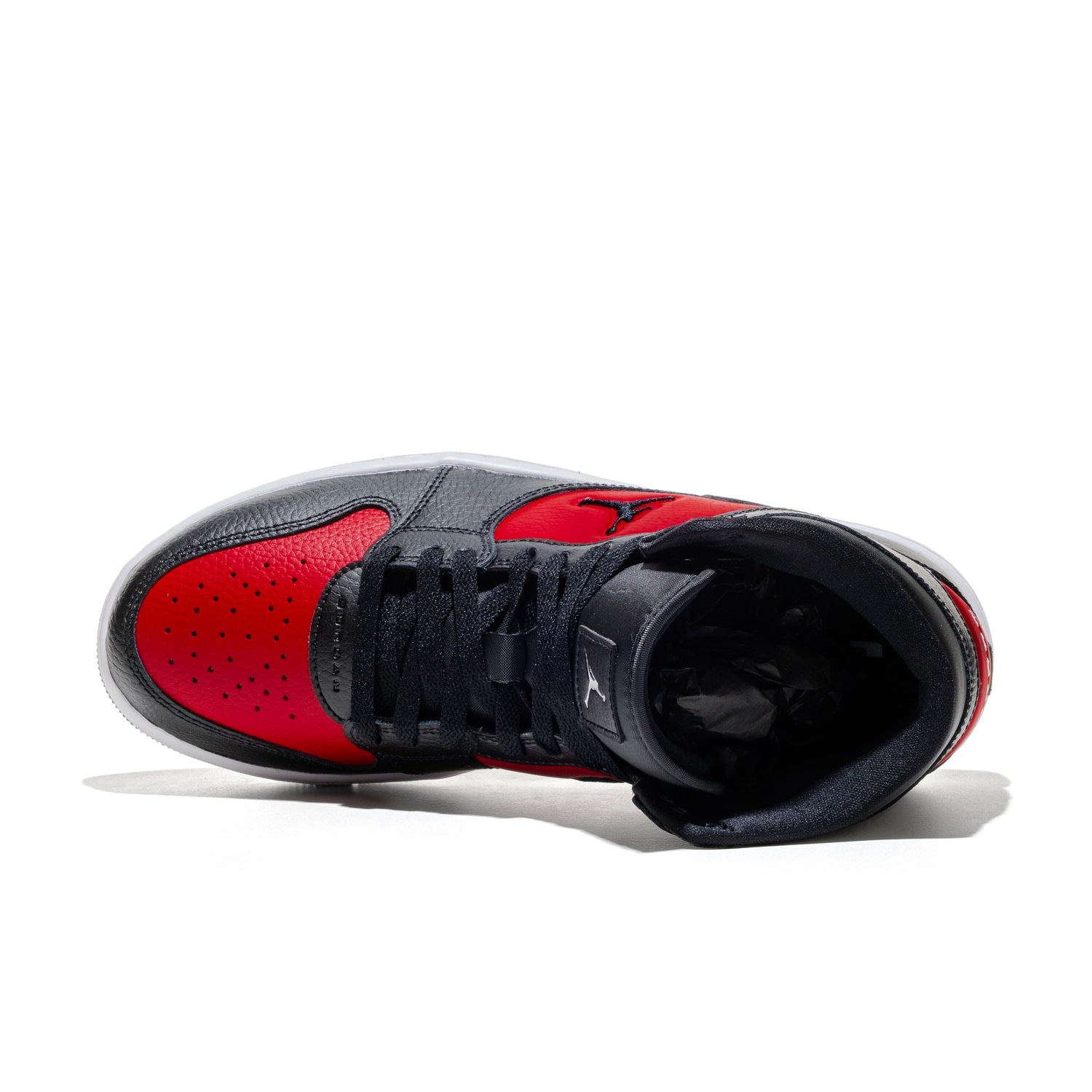 Jordan Court Connect Mid Black/Black-Gym Red-White  - IQ5685-006