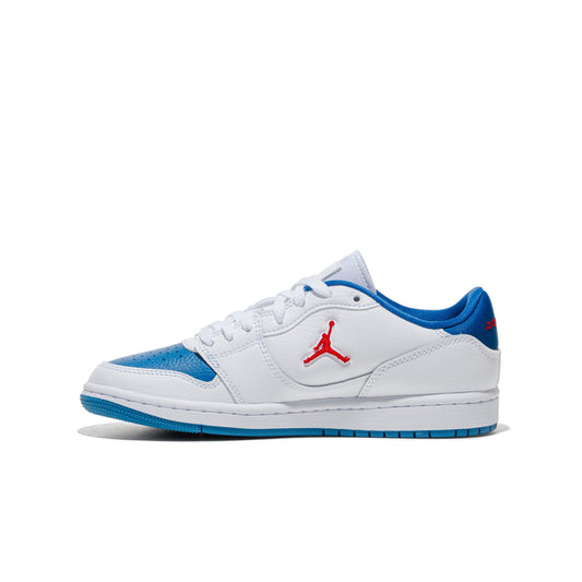 Jordan Court Connect Low (GS) White/Fire Red-True Blue  - IQ6016-104