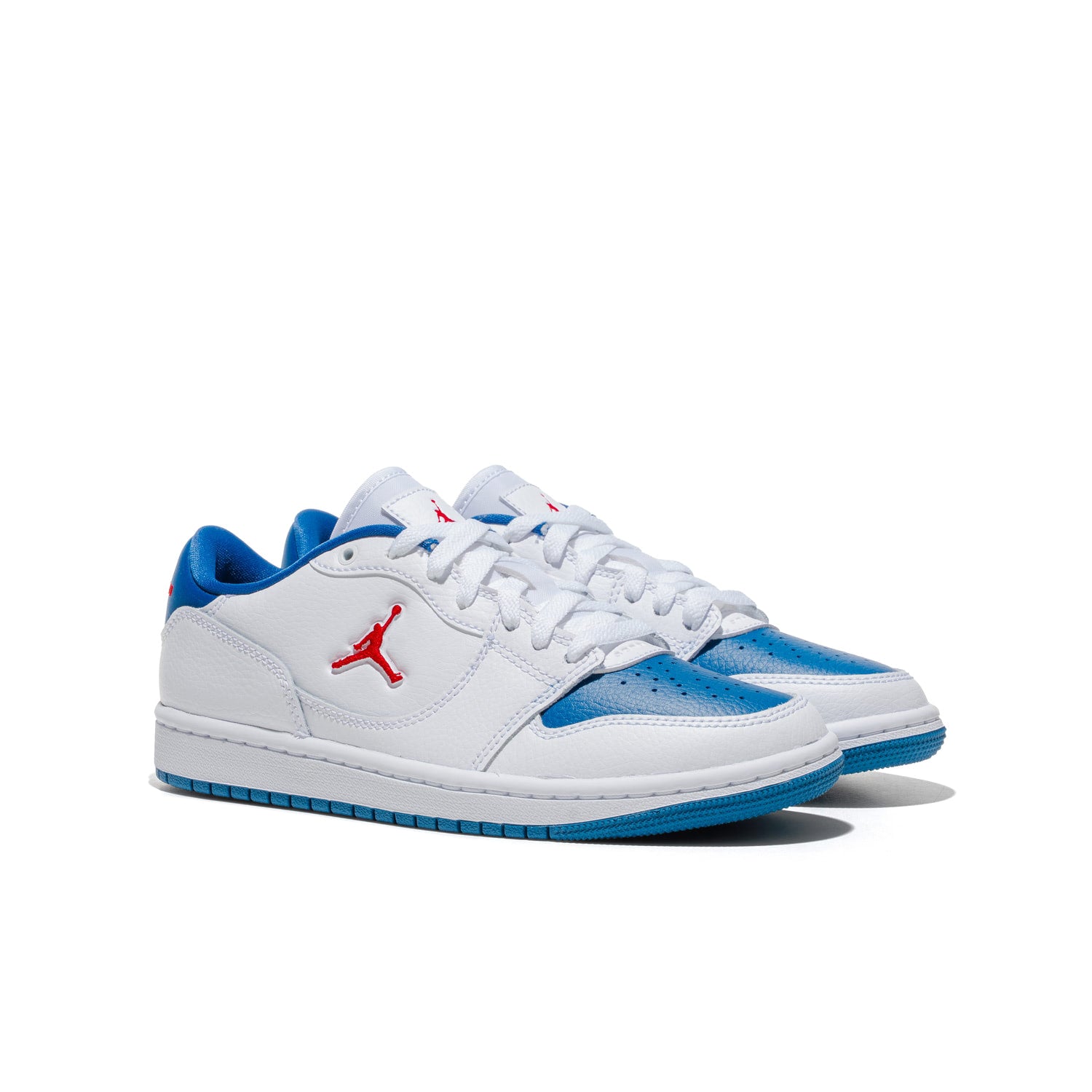 Jordan Court Connect Low (GS) White/Fire Red-True Blue  - IQ6016-104