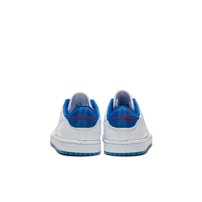 Jordan Court Connect Low (GS) White/Fire Red-True Blue  - IQ6016-104
