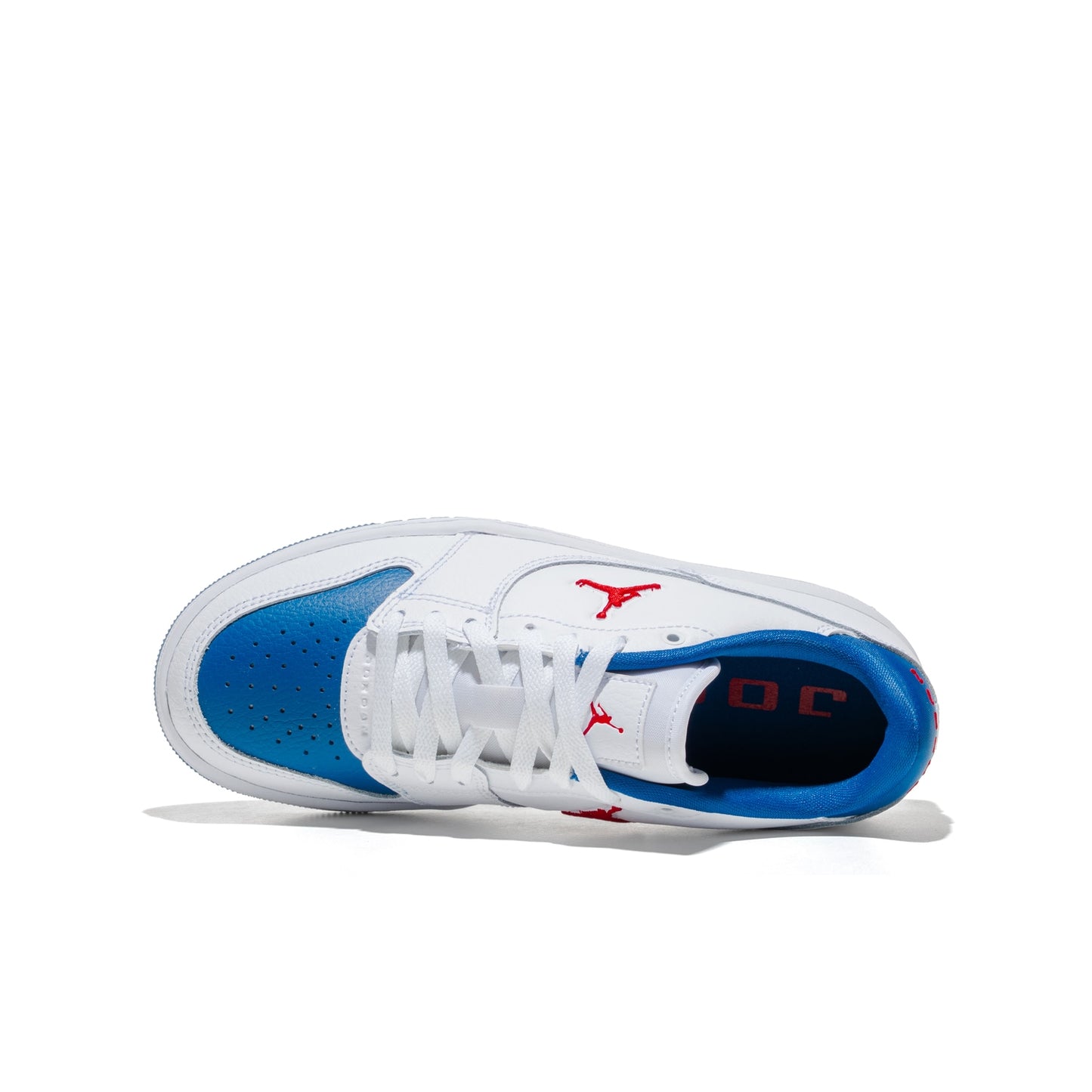 Jordan Court Connect Low (GS) White/Fire Red-True Blue  - IQ6016-104