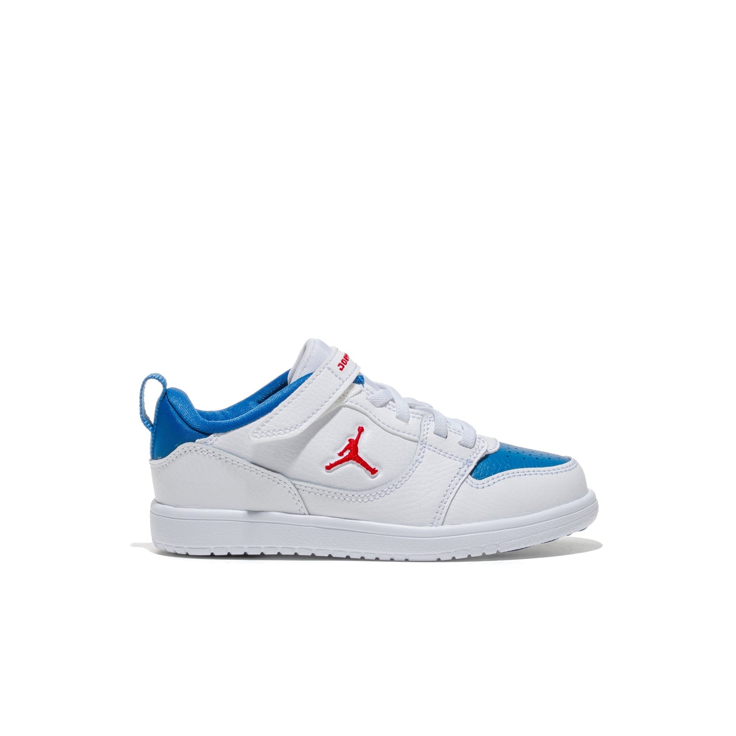 Jordan Court Connect Low (PS) White/Fire Red-True Blue  - IQ6046-104