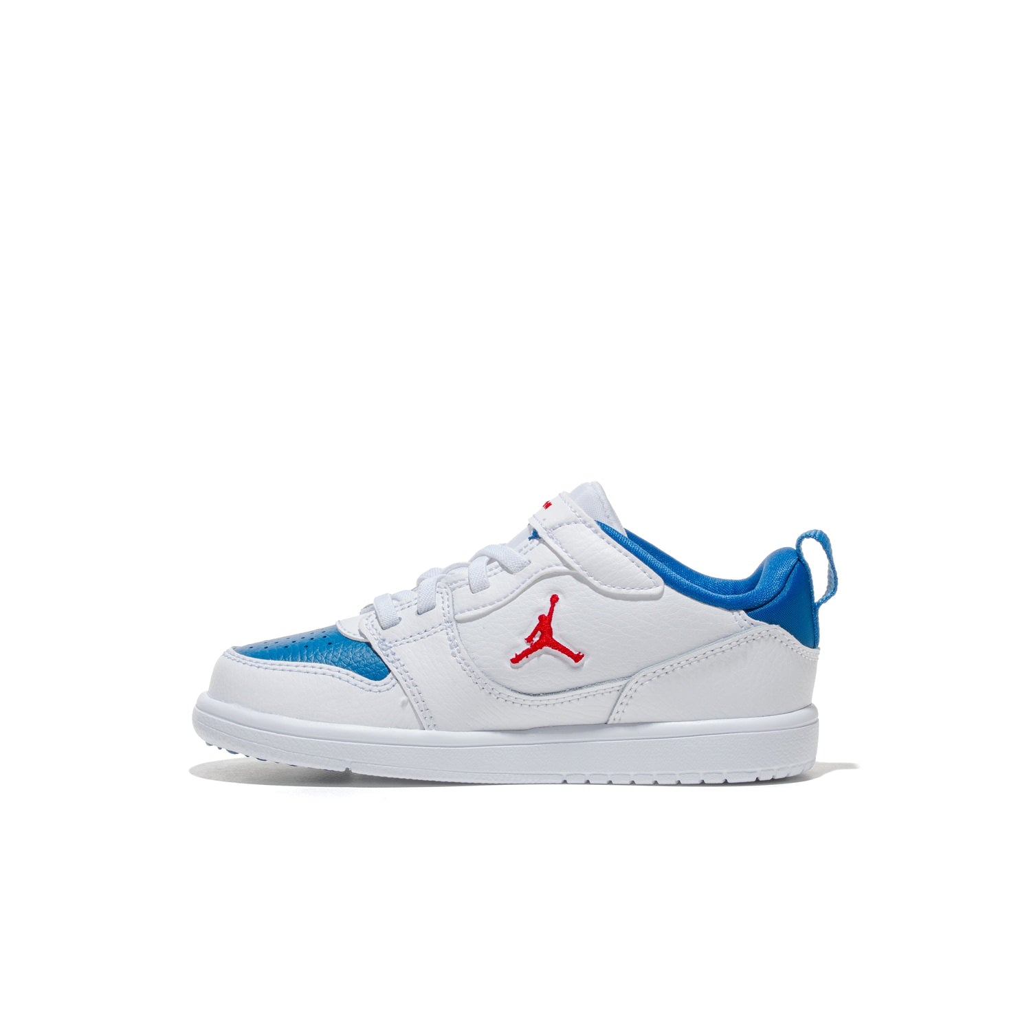 Jordan Court Connect Low (PS) White/Fire Red-True Blue  - IQ6046-104