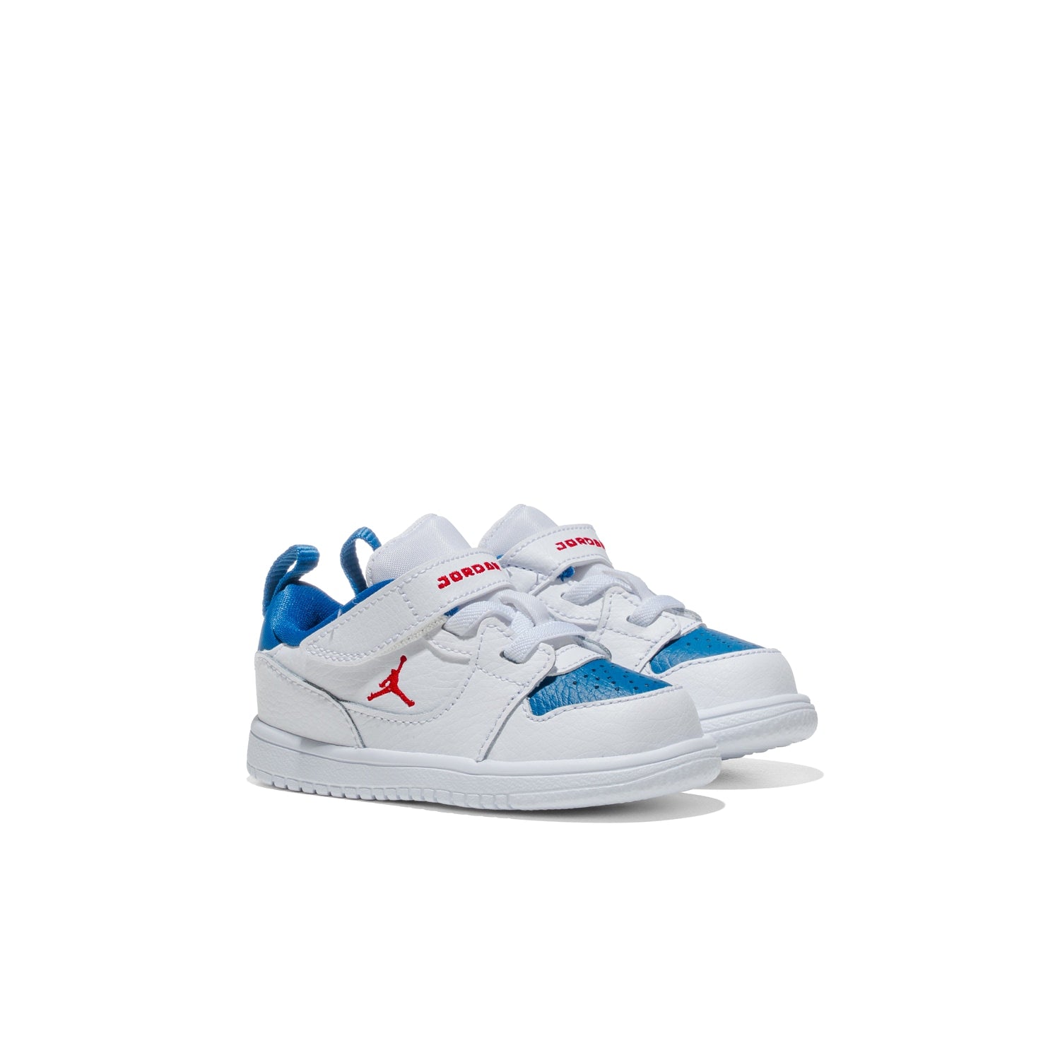 Jordan Court Connect Low (TD) White/Fire Red-True Blue  - IQ6047-104