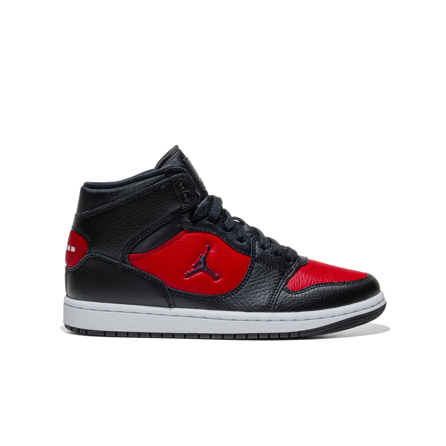 Jordan Court Connect Mid (GS) Black/Black-Gym Red-White  - IQ7694-006