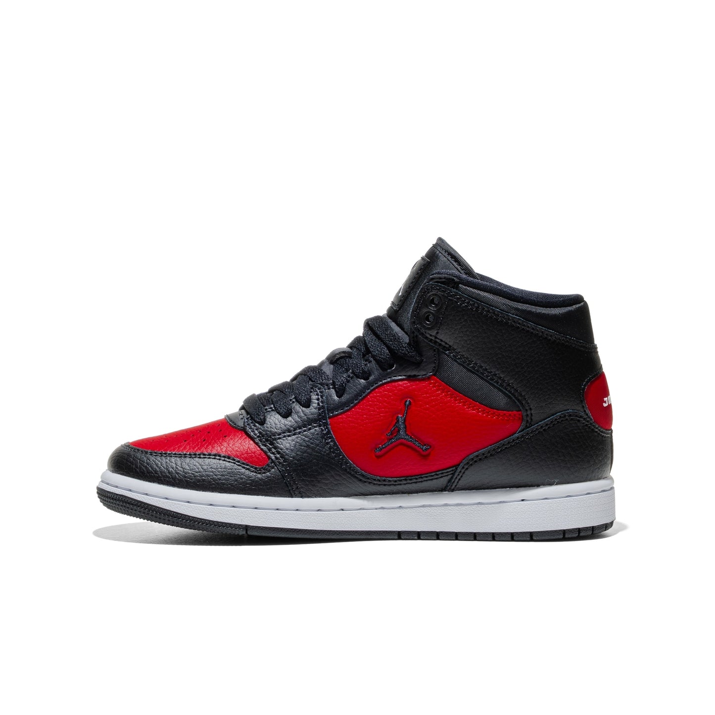 Jordan Court Connect Mid (GS) Black/Black-Gym Red-White  - IQ7694-006