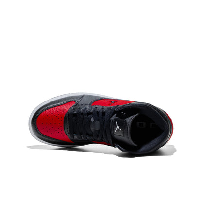 Jordan Court Connect Mid (GS) Black/Black-Gym Red-White  - IQ7694-006