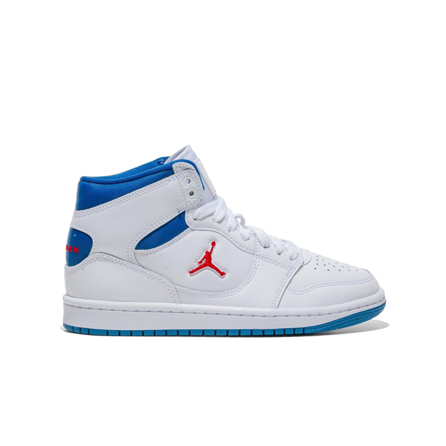 Jordan Court Connect Mid (GS) White/Fire Red-True Blue  - IQ7694-102