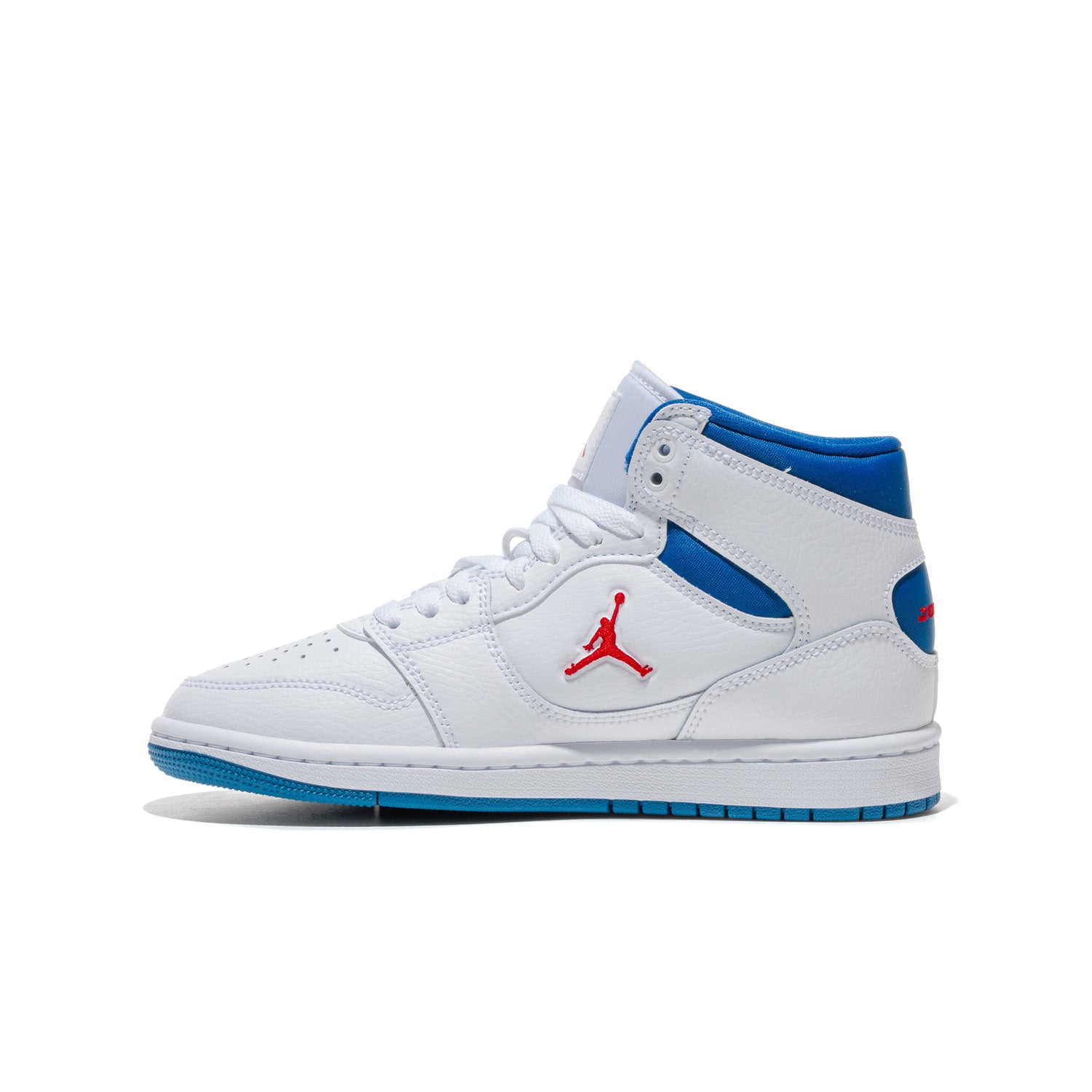 Jordan Court Connect Mid (GS) White/Fire Red-True Blue  - IQ7694-102