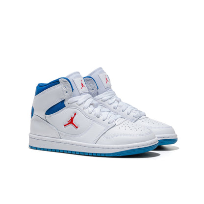 Jordan Court Connect Mid (GS) White/Fire Red-True Blue  - IQ7694-102