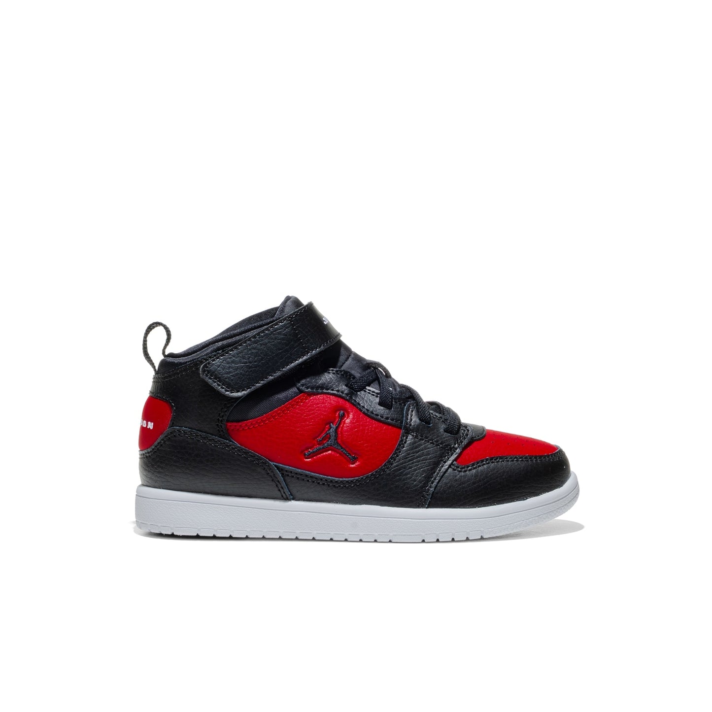 Jordan Court Connect Mid (PS) Black/Black-Gym Red-White  - IQ7700-006