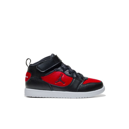 Jordan Court Connect Mid (PS) Black/Black-Gym Red-White  - IQ7700-006