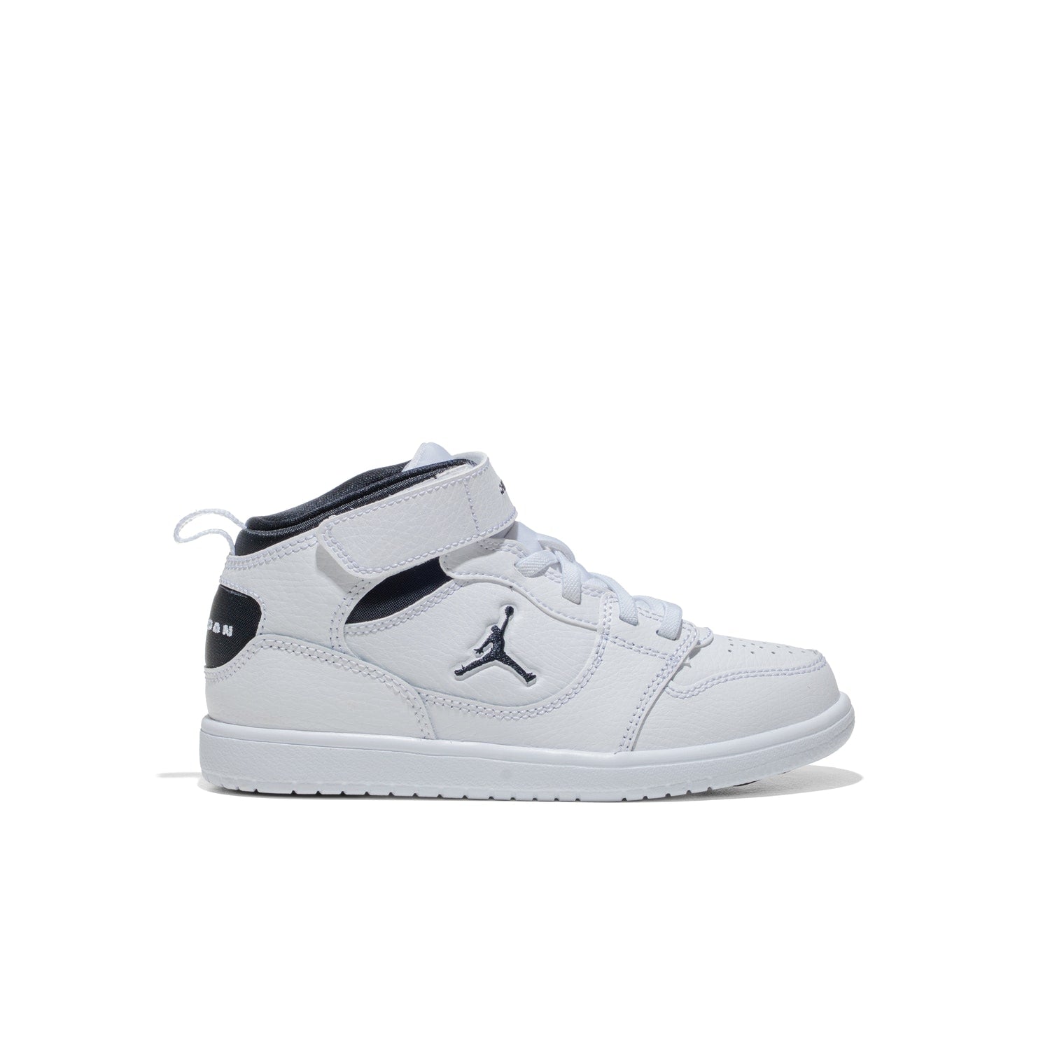 Jordan Court Connect Mid (PS) White/Black  - IQ7700-100