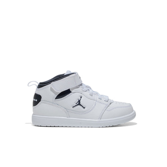 Jordan Court Connect Mid (PS) White/Black  - IQ7700-100