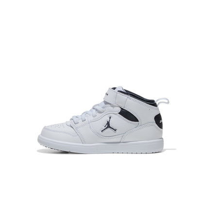 Jordan Court Connect Mid (PS) White/Black  - IQ7700-100