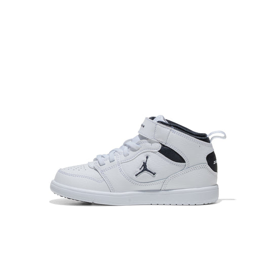 Jordan Court Connect Mid (PS) White/Black  - IQ7700-100