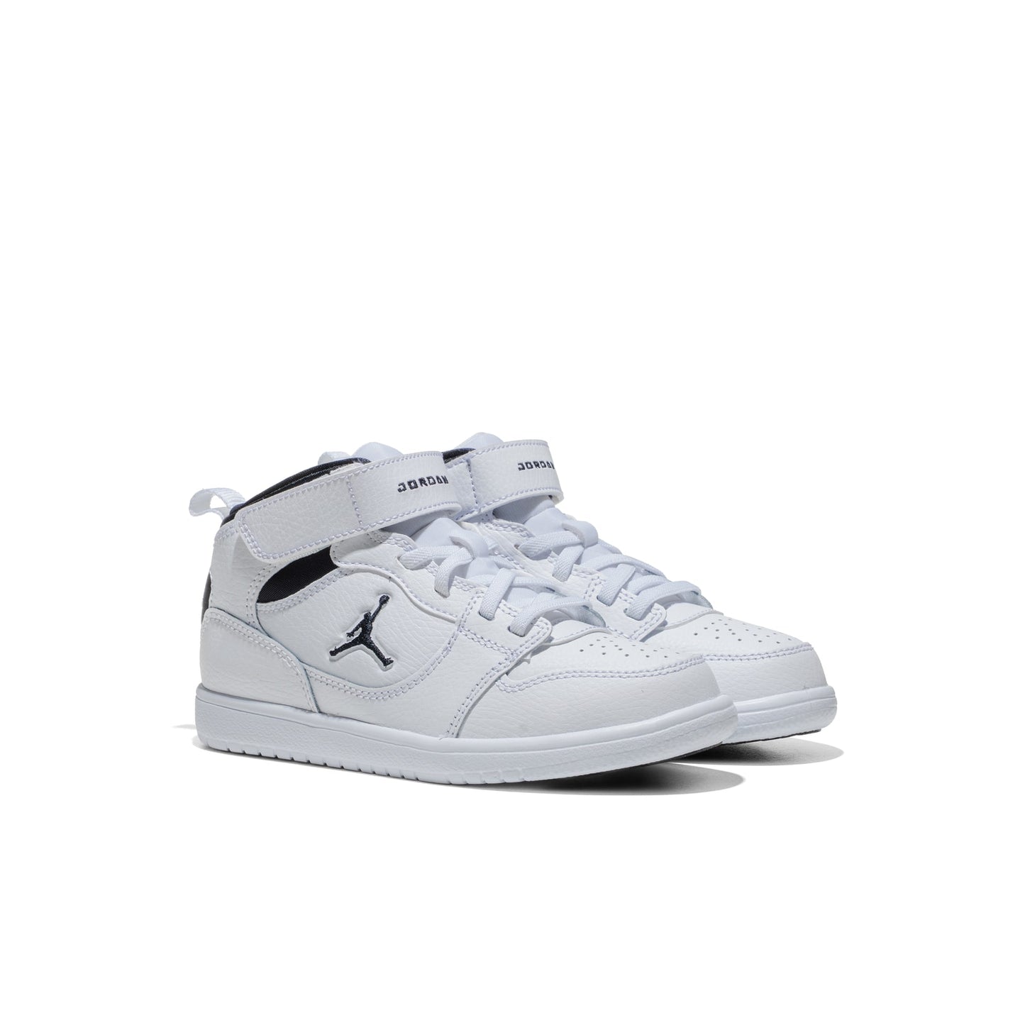 Jordan Court Connect Mid (PS) White/Black  - IQ7700-100