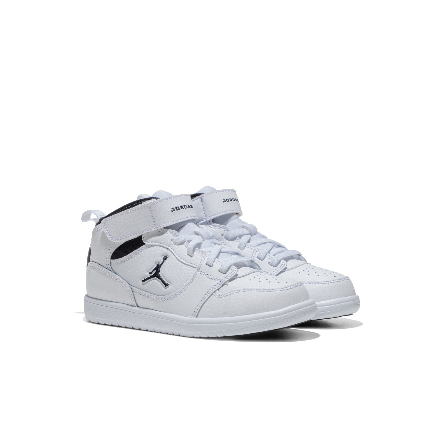 Jordan Court Connect Mid (PS) White/Black  - IQ7700-100