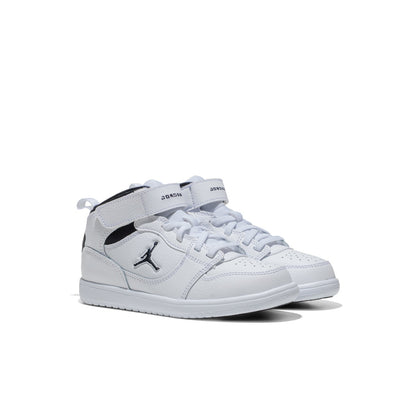 Jordan Court Connect Mid (PS) White/Black  - IQ7700-100