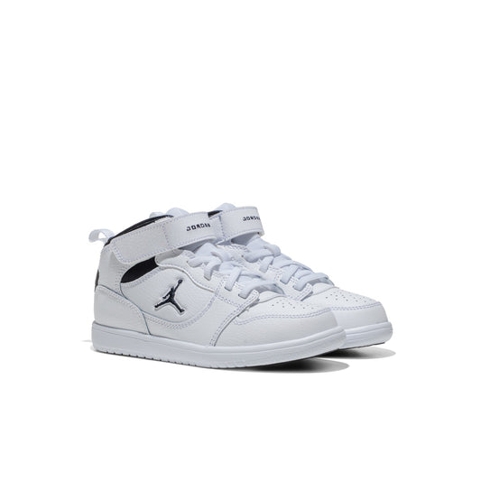 Jordan Court Connect Mid (PS) White/Black  - IQ7700-100
