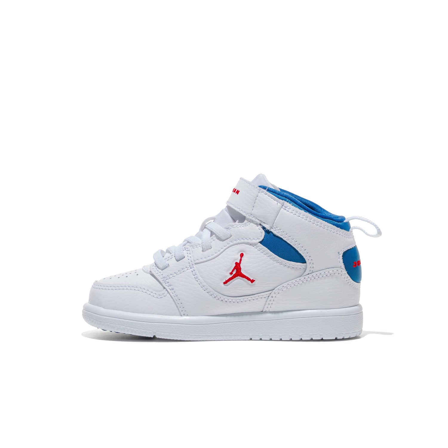 Jordan Court Connect Mid (PS) White/Fire Red-True Blue  - IQ7700-102