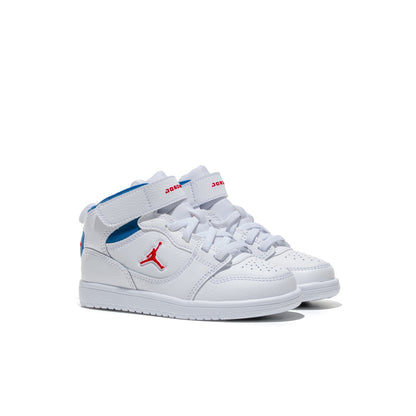 Jordan Court Connect Mid (PS) White/Fire Red-True Blue  - IQ7700-102